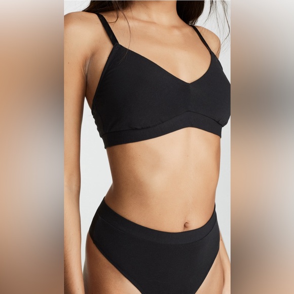 COSABELLA Black Soft Bralette Thong Set - Picture 3 of 8